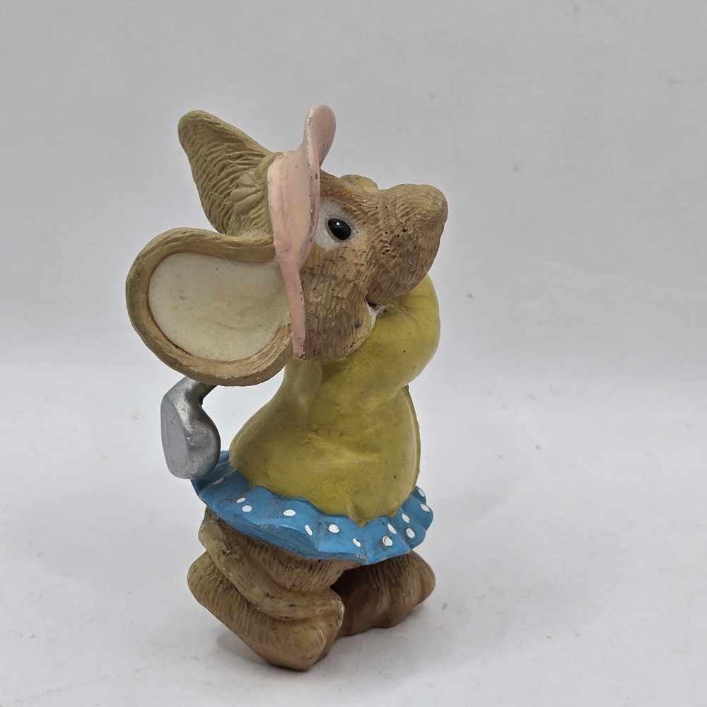 VTG Pair Of Beautiful Mouse Boy Girl Golf Club Playing Resin 3.5" H Collectible - Picture 12 of 14